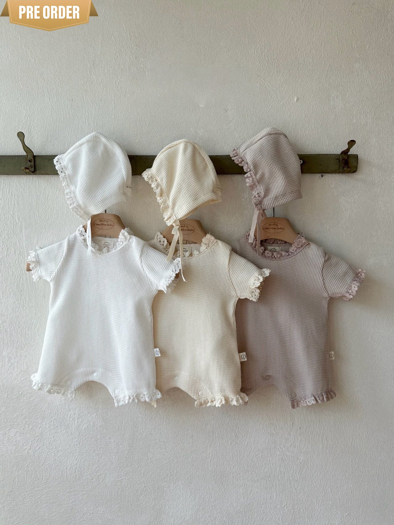 [Preorder] Summer Waffle Bodysuit Set (Baby)