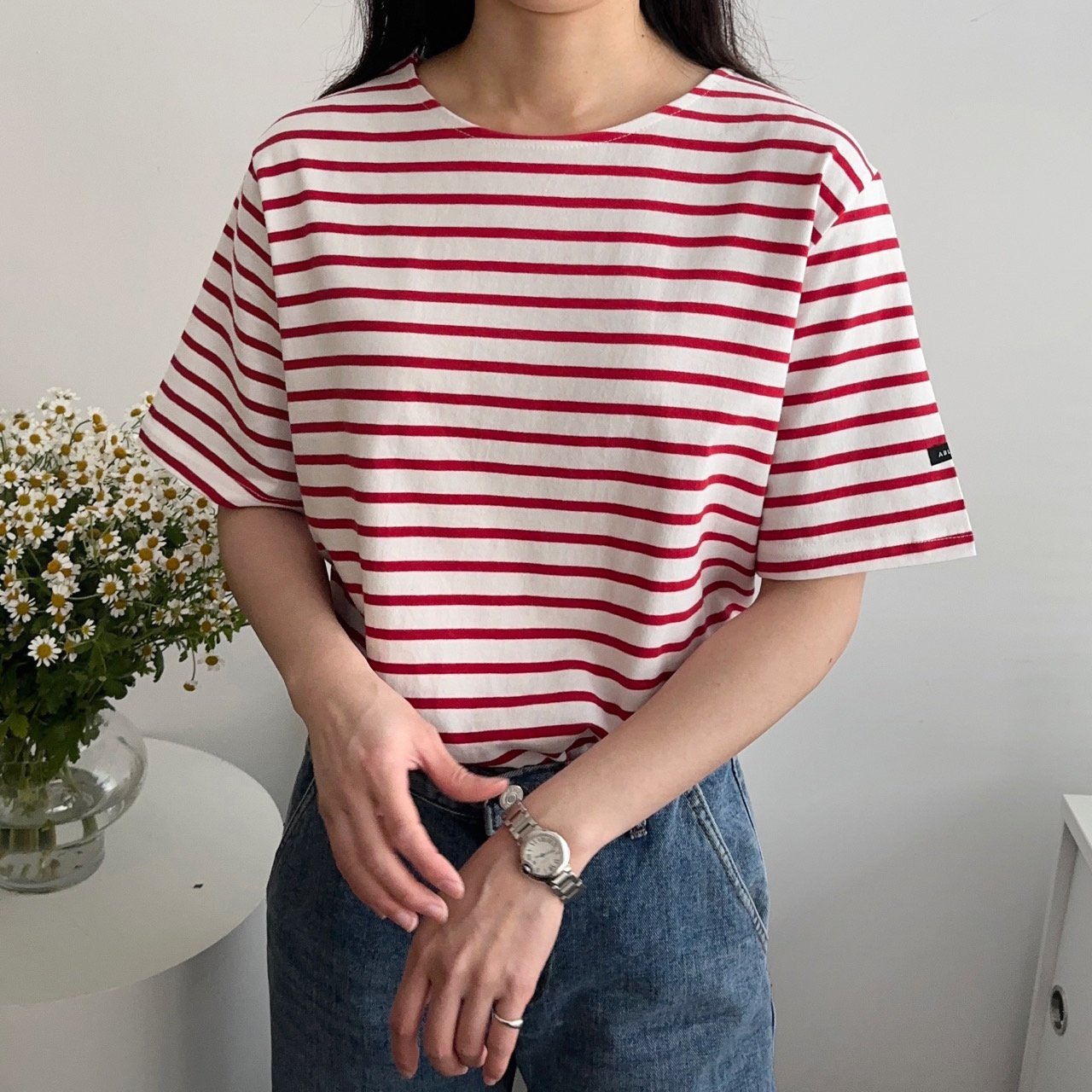 Cotton Stripe Tee