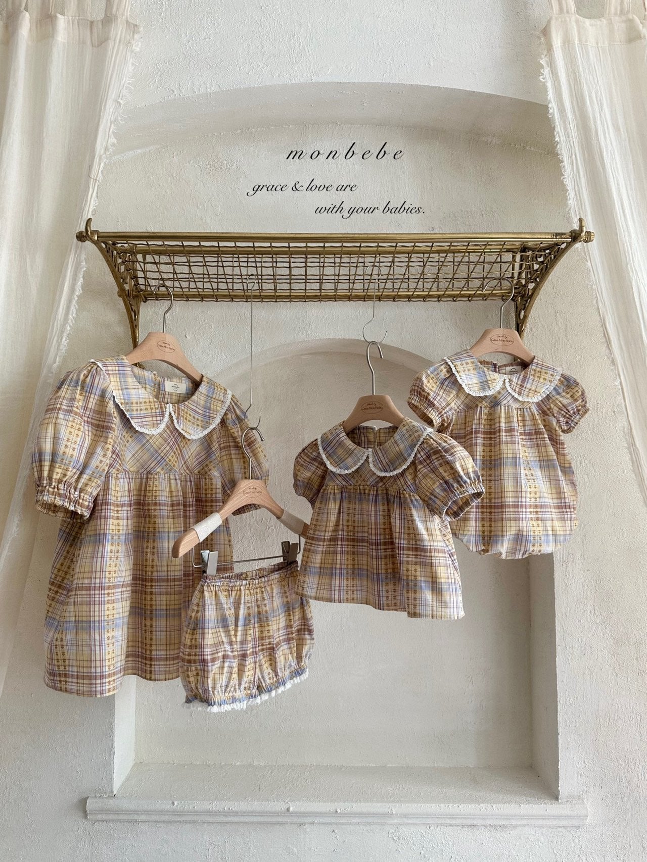 [Preorder] Check Peony Collection (Baby/Kids/Mom)