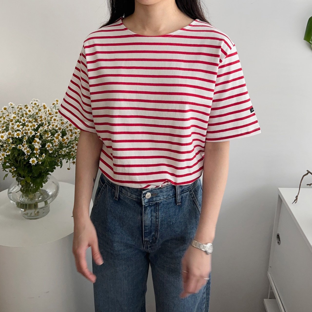 Cotton Stripe Tee