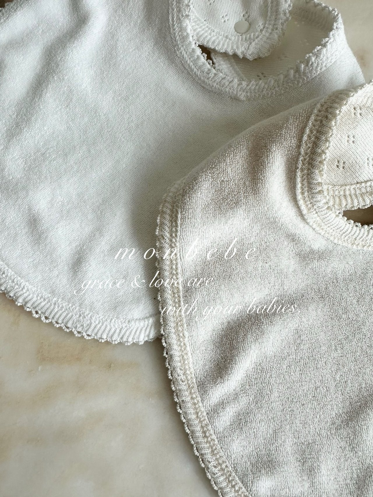[Preorder] Premium Jacquard Eyelet Cotton Bib