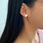 Faux Pearl Heart Earring (2 sizes)