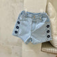 (3-4Y) Embroidery Daisy Shorts