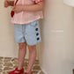 (3-4Y) Embroidery Daisy Shorts