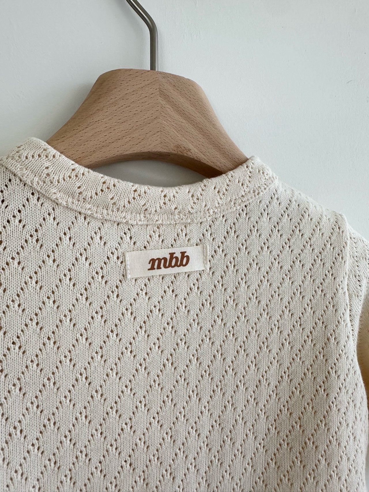 [Preorder] Argyle Eyelet Cardigan