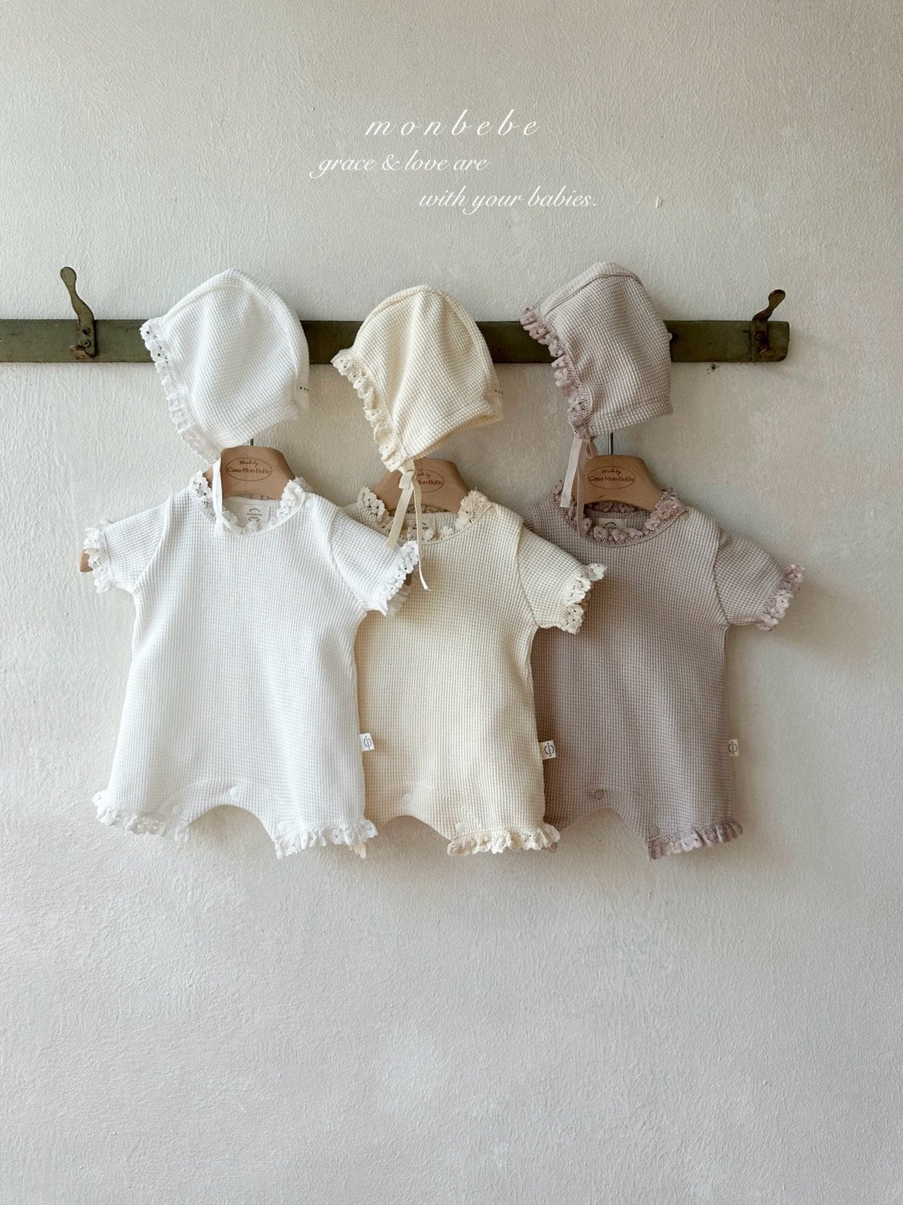 [Preorder] Summer Waffle Bodysuit Set (Baby)