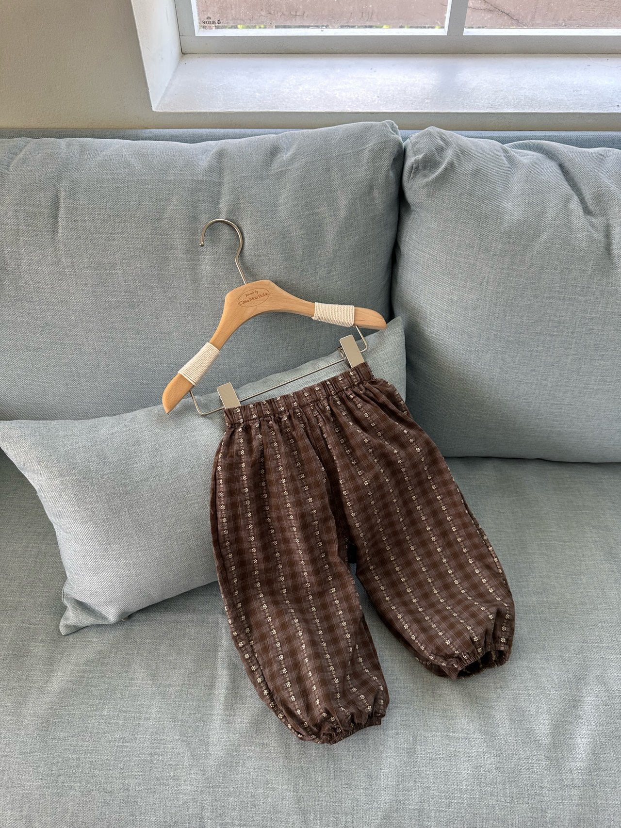 [Preorder] Floral Checker Pants