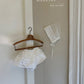 (1-2Y) Lace Bloomer & Bonnet Set