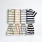 [Preorder] Bear Embroidered Stripe Set