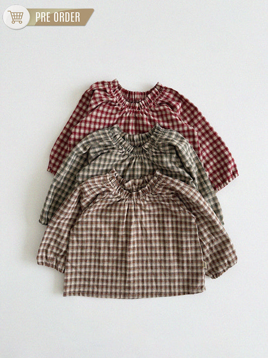 [Preorder] Le Check Blouse