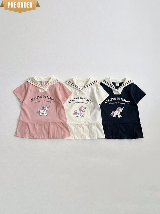 [Preorder] Unicorn Sailor Collar Dress