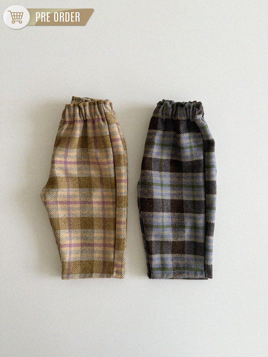 [Preorder] Wool Check Pants