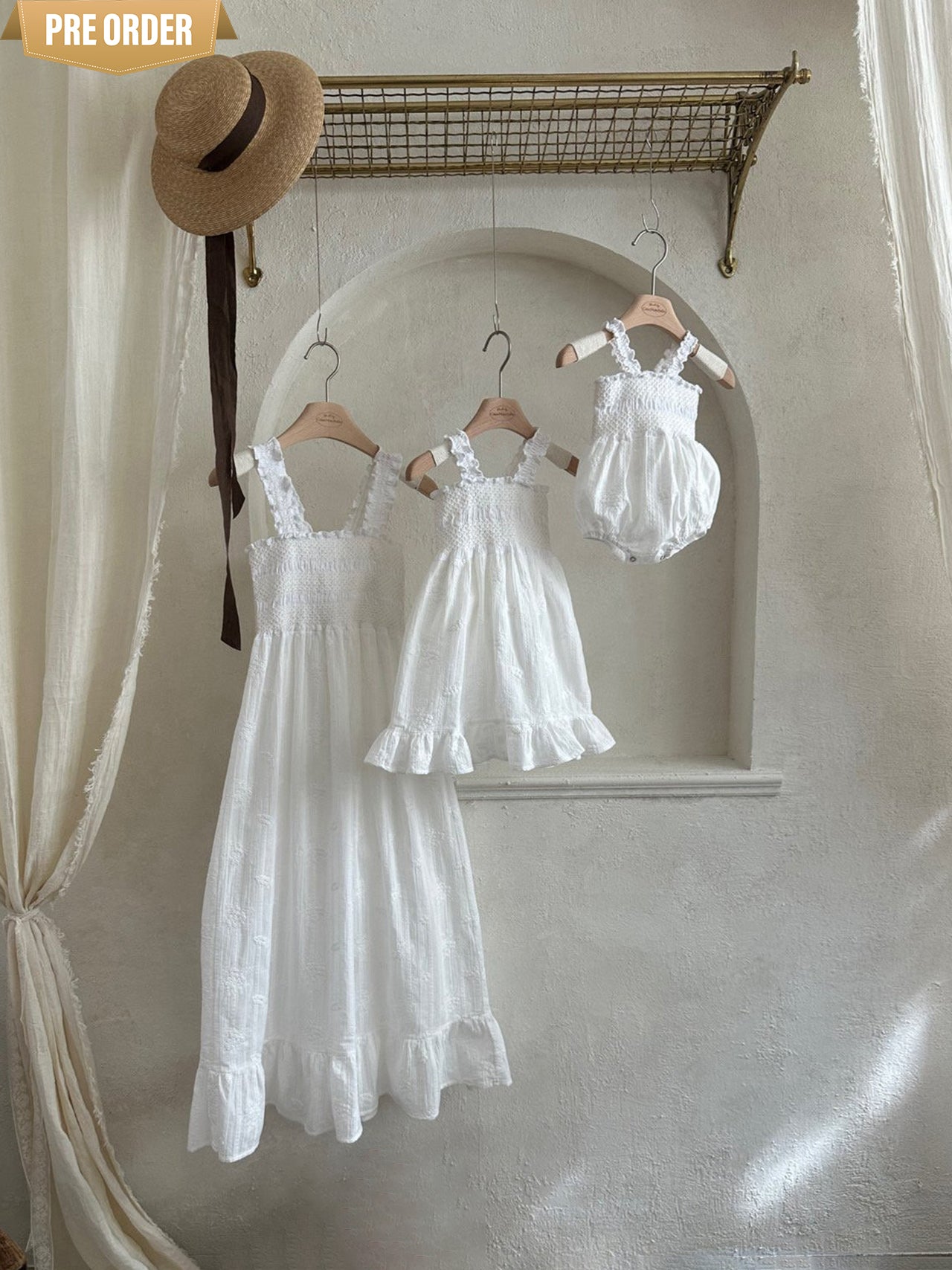 [Preorder] Lace Smocked Collection (Baby/Kids/Mom)