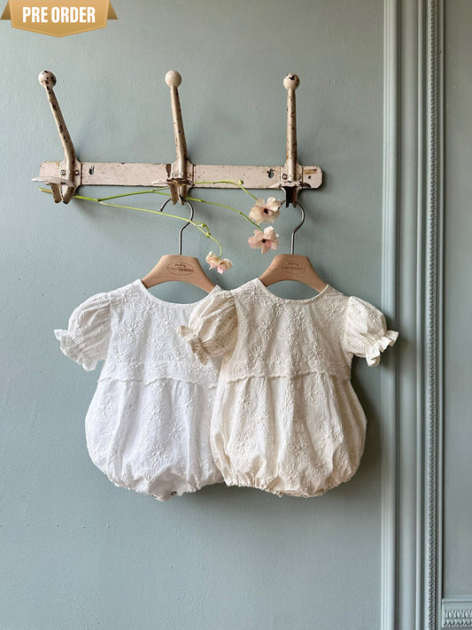 [Preorder] Cotton Embroidery Bodysuit (3-24m)