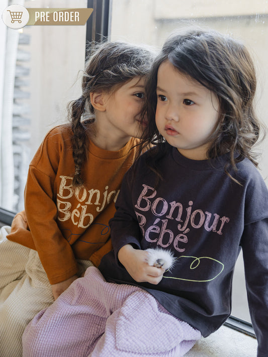 [Preorder] Bonjour T-shirts (4 colors)