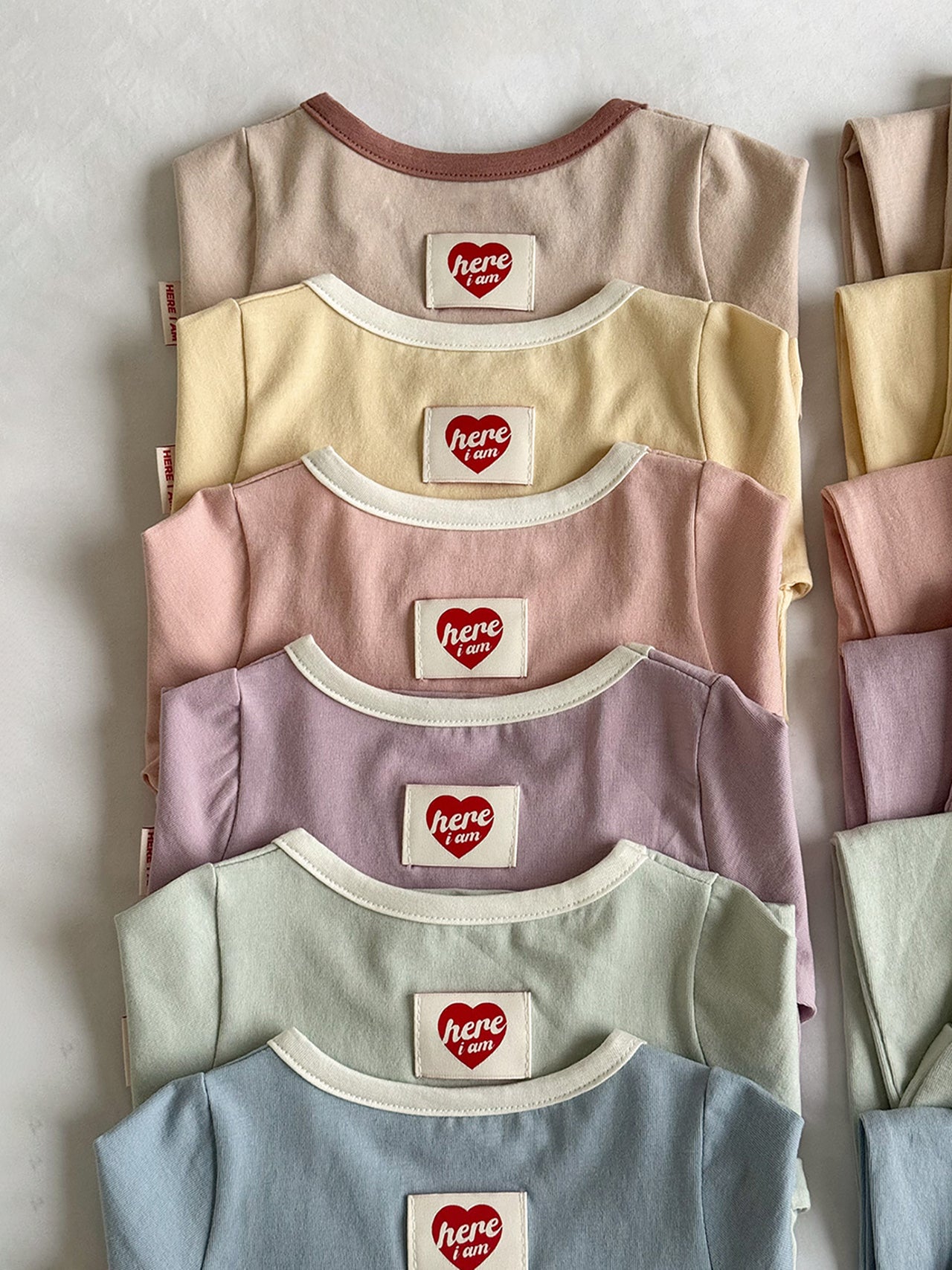 Plain Top and Bottom Pajama Set