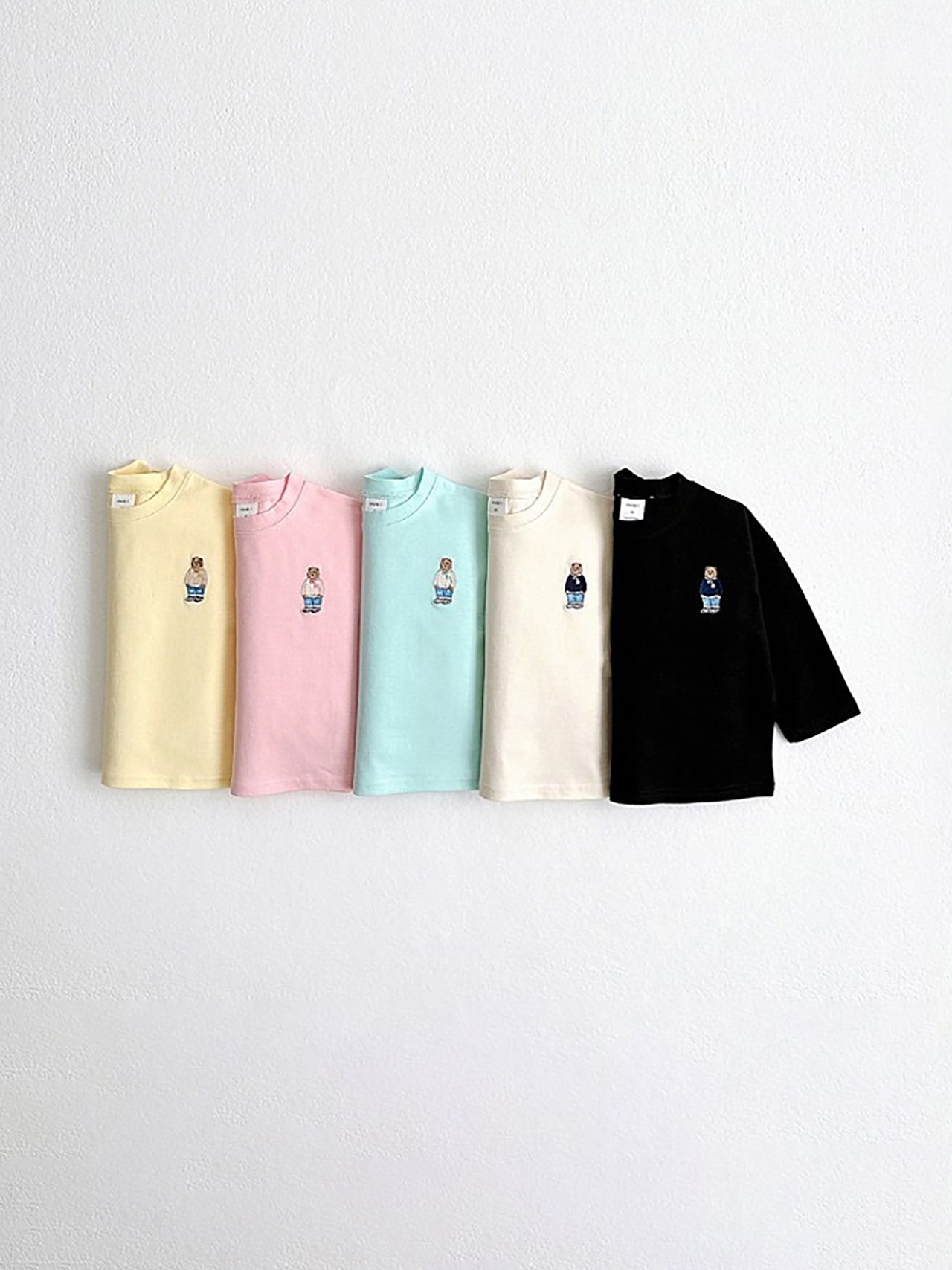 Embroidery Bear Long Sleeve Tee