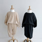 (2-4Y) Pleated Top and Bottom Set