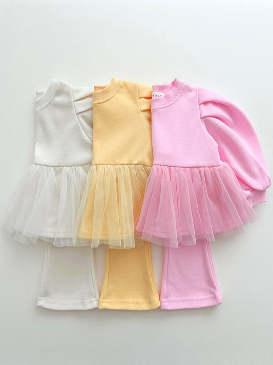 (2-4Y) Tutu Boot Cut Set