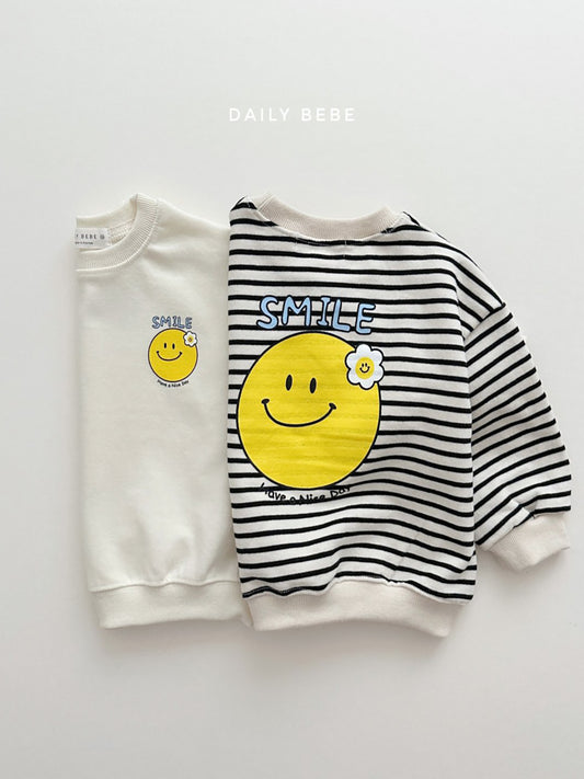 (2-3, 3-4Y) Smile Flower Sweatshirt