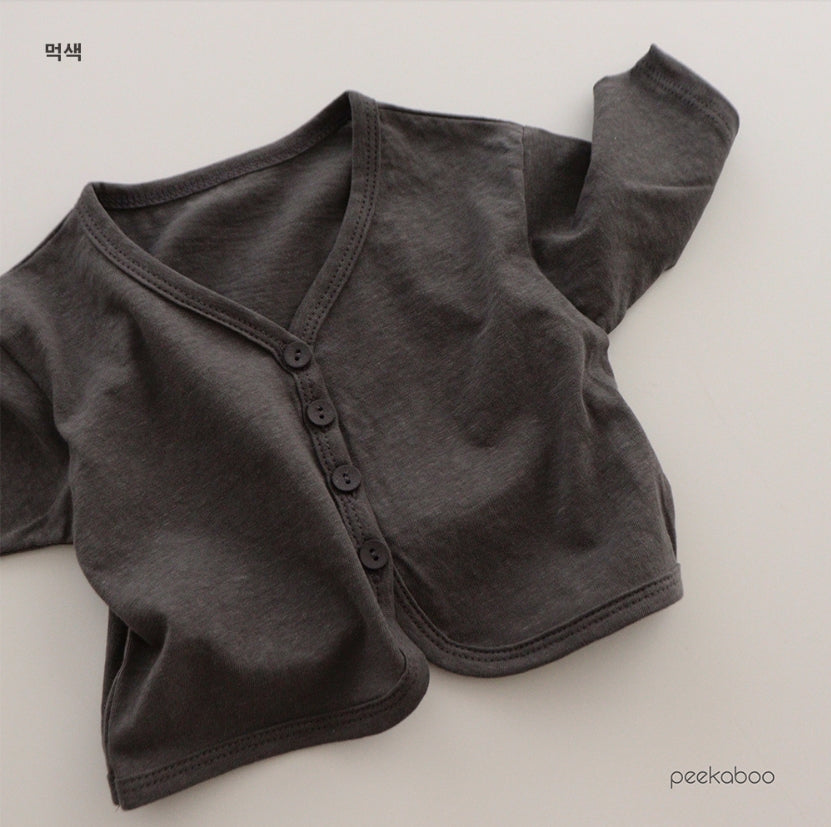 (1-5Y) Peekaboo Natural Cardigan