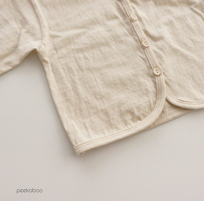 (1-5Y) Peekaboo Natural Cardigan