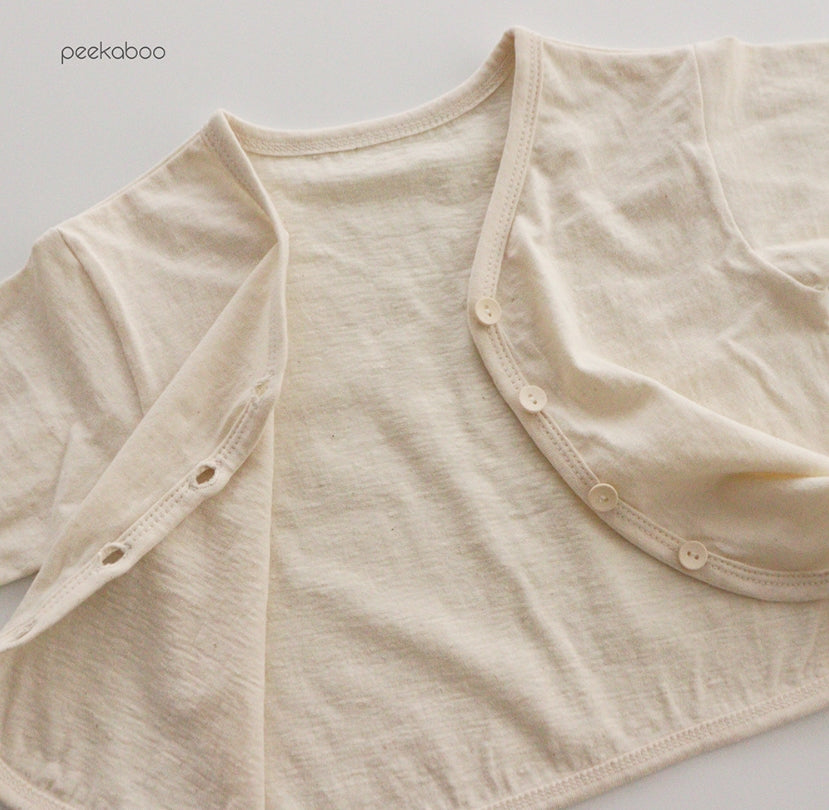 (1-5Y) Peekaboo Natural Cardigan