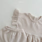 (1-5Y) Peekaboo Waffle Frill Set