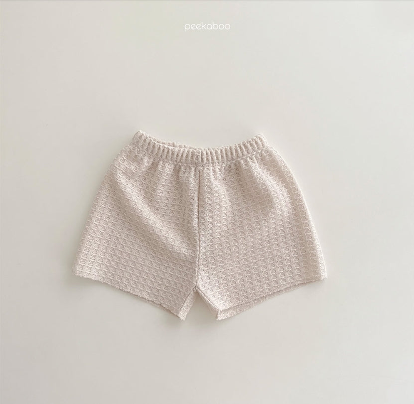 (1-5Y) Peekaboo Waffle Frill Set