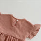 (1-5Y) Peekaboo Waffle Frill Set