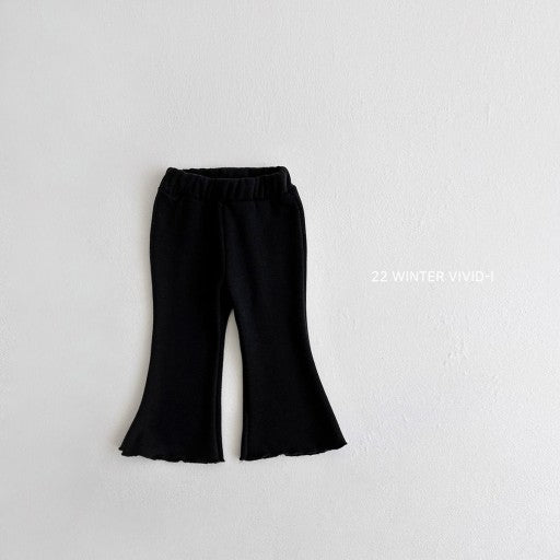 (1-3Y) Lettuce Hem Flare Pants