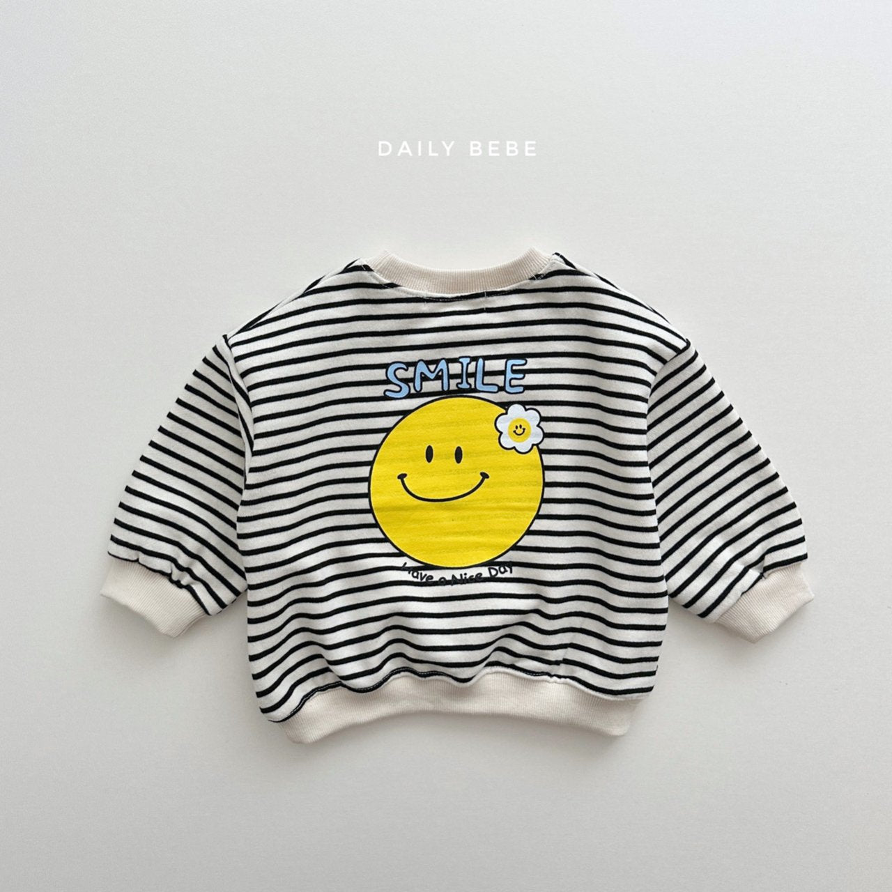 (2-3, 3-4Y) Smile Flower Sweatshirt