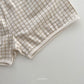 (1-5Y) Peekaboo Checkered set