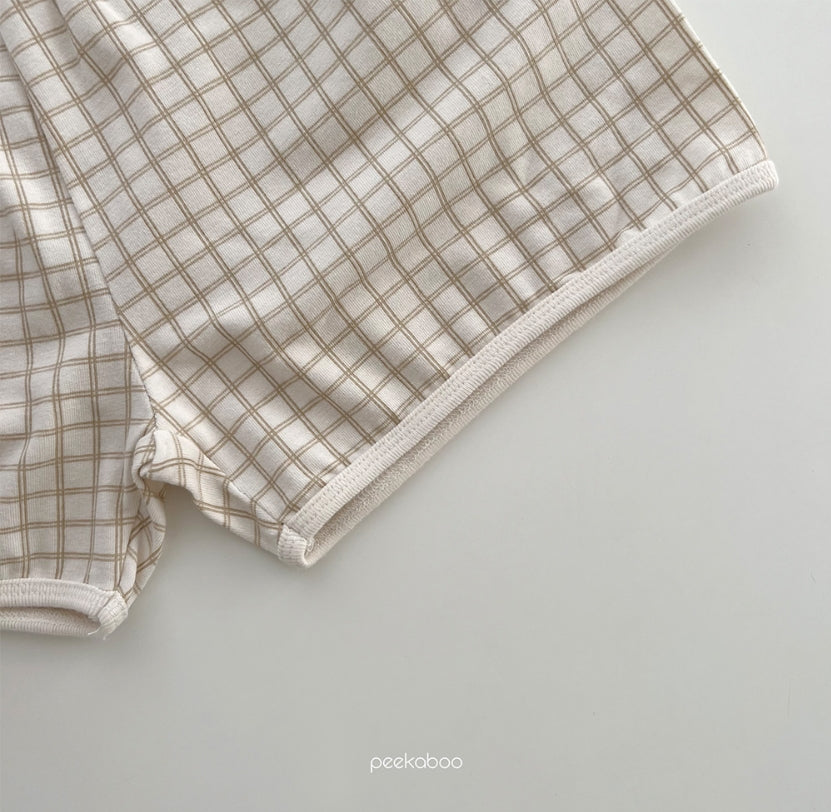 (1-5Y) Peekaboo Checkered set