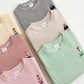 (5-6Y) Bear Embroidery St Long Sleeve Tee