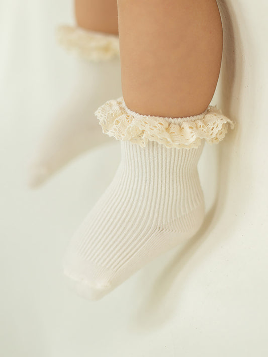 J Lace Crew Socks