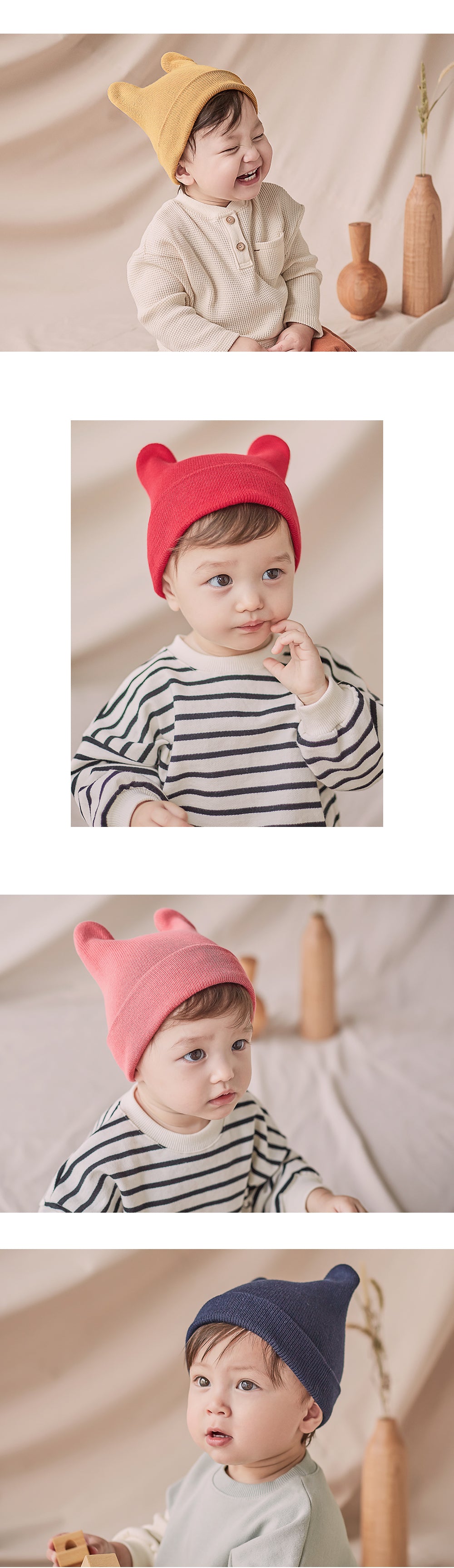 (6-24m) Cotton Devil Beanie