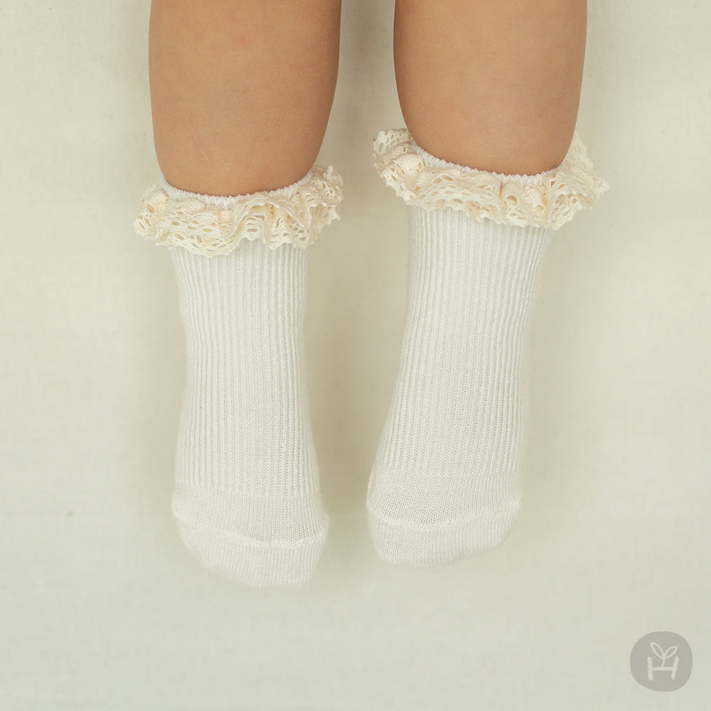 J Lace Crew Socks