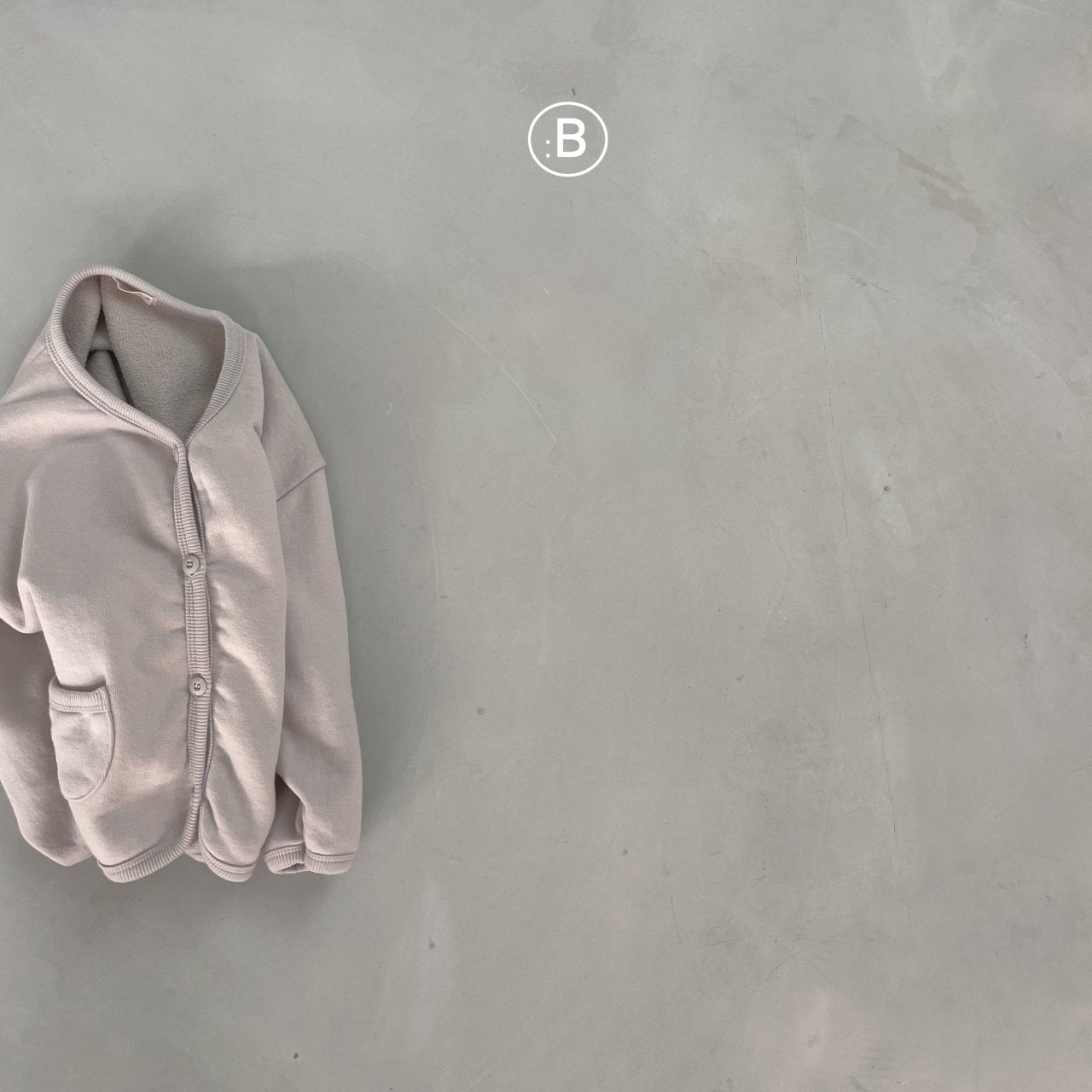 (0-1Y, 4-5Y)Ribbed Binding Cotton Cardigan