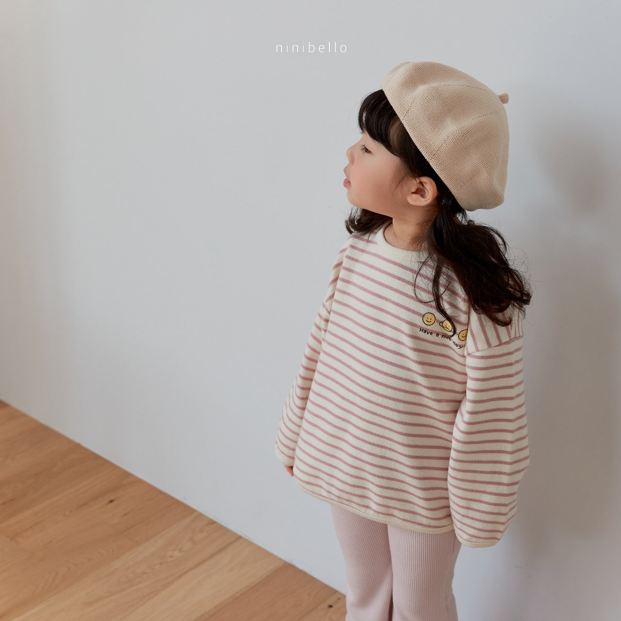 (2-3Y) Smile Stripe Sweatshirts