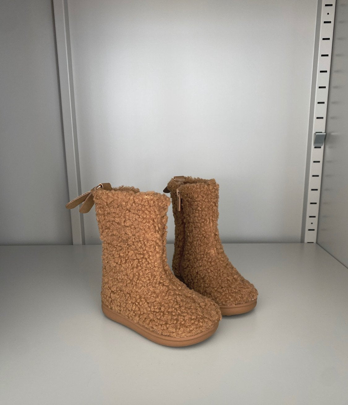 (Brown, 170, 180mm) Iw 960 Teddy Fleece Boots