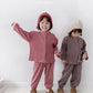 (4-6Y) Corduroy Top and Bottom Set