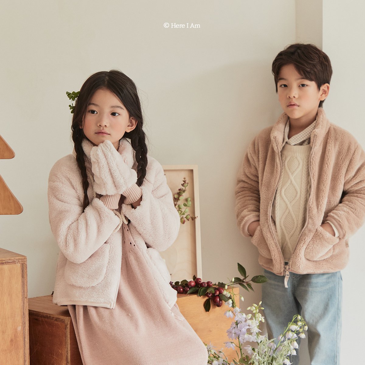 (Creme Yellow, 3-4Y) Kinder Fleece Jacket