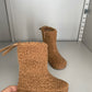 (Brown, 170, 180mm) Iw 960 Teddy Fleece Boots