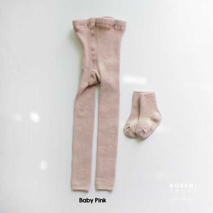 (3-6Y) Ribbed Tight and Sock Set