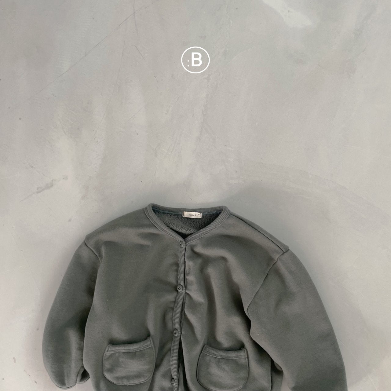 (0-1Y, 4-5Y)Ribbed Binding Cotton Cardigan