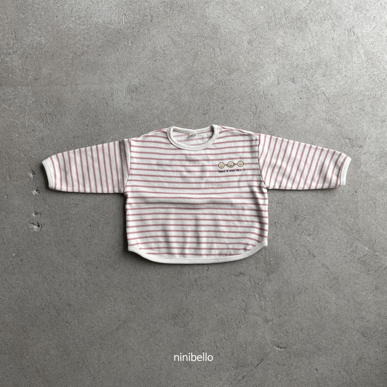 (2-3Y) Smile Stripe Sweatshirts
