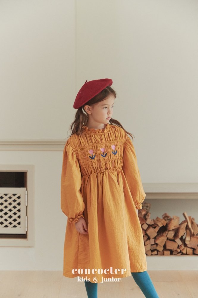 (3-6Y) Smoked Tulip Dress