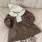 (Mocha, 4-5Y) Aosta Coin de Dress