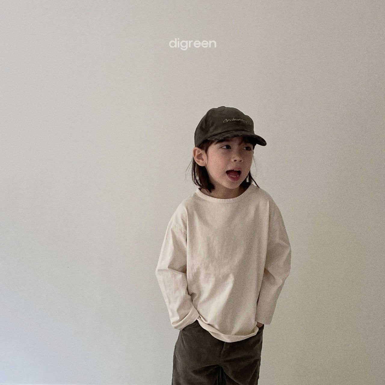 (3-4Y) James Basic Long Sleeve Tee